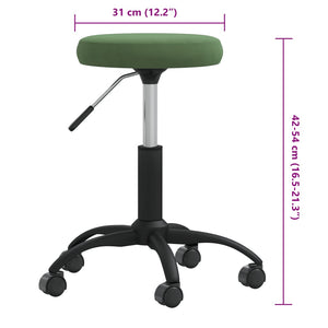 vidaXL Massage Stool Velvet Dark Green