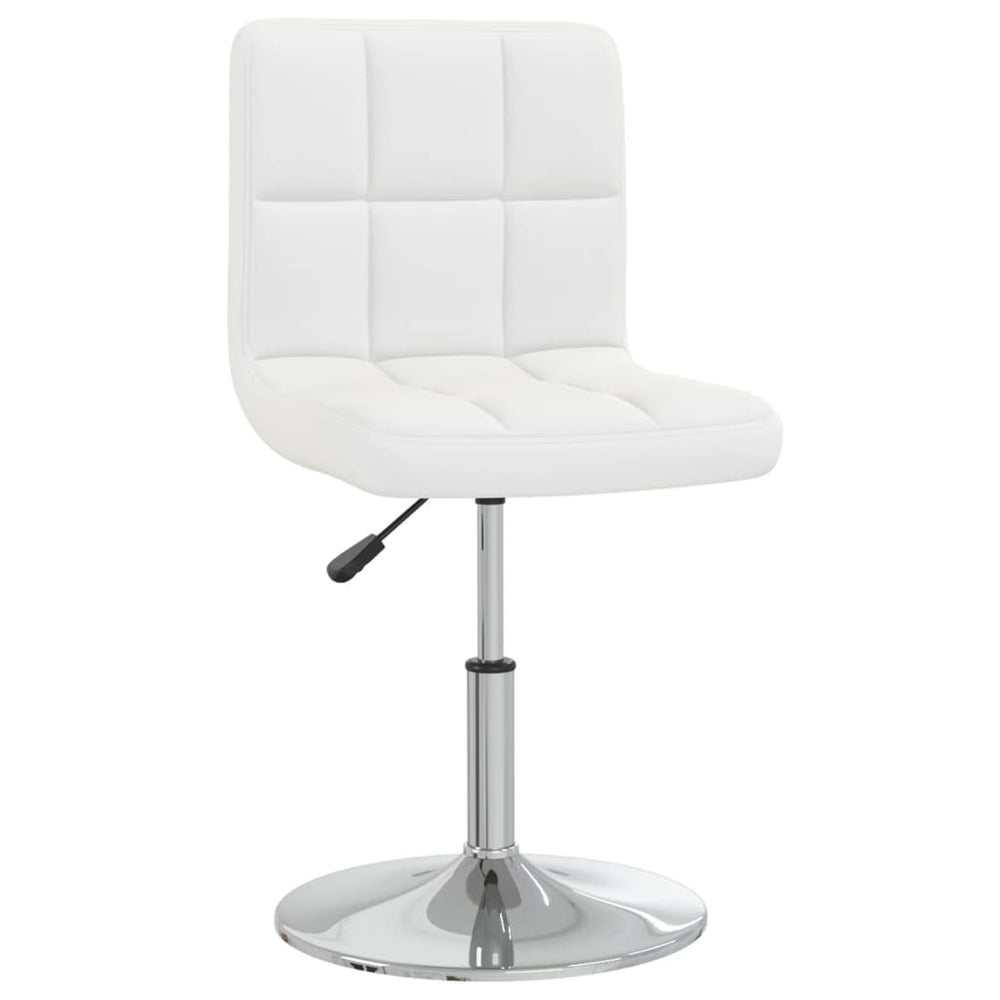 vidaXL Dining Chairs 6 pcs White Artificial Leather