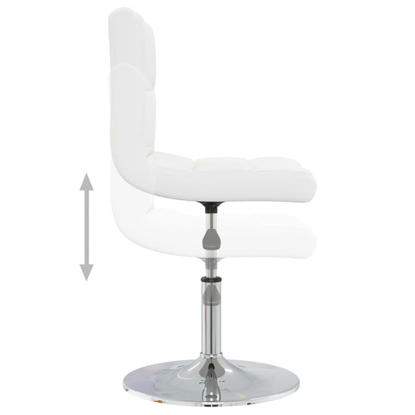 vidaXL Dining Chairs 6 pcs White Artificial Leather