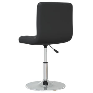 vidaXL Dining Chairs 6 pcs Black Faux Leather