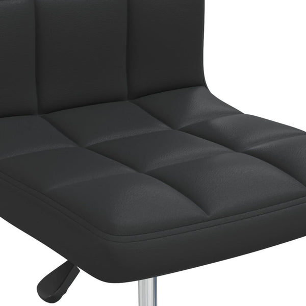 vidaXL Dining Chairs 6 pcs Black Faux Leather