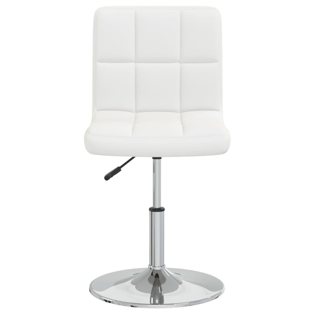vidaXL Dining Chair White Faux Leather