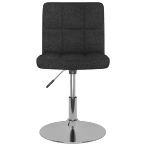 vidaXL Dining Chairs 4 pcs. Swivel Black Fabric