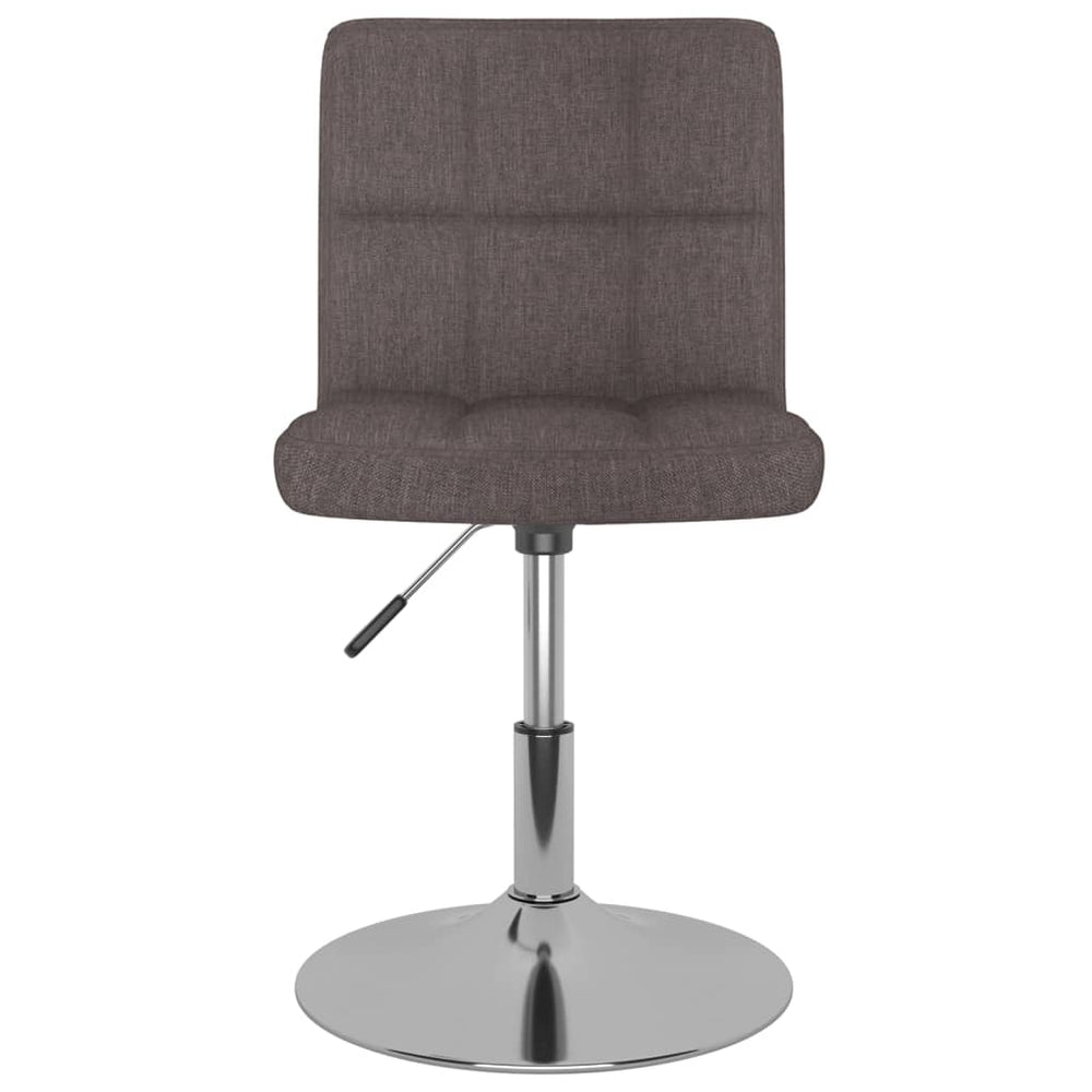 vidaXL Swivel Dining Chair Taupe Fabric