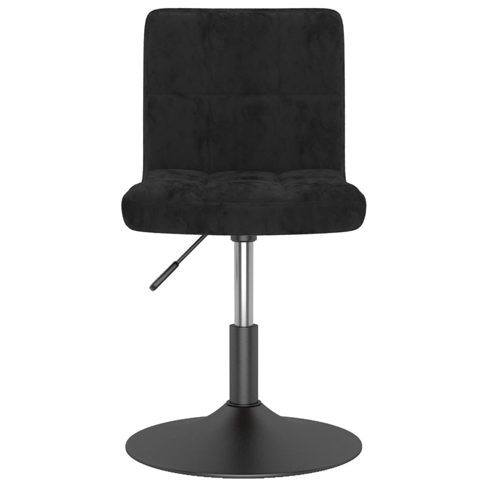 vidaXL Swivel Dining Chair Black Velvet