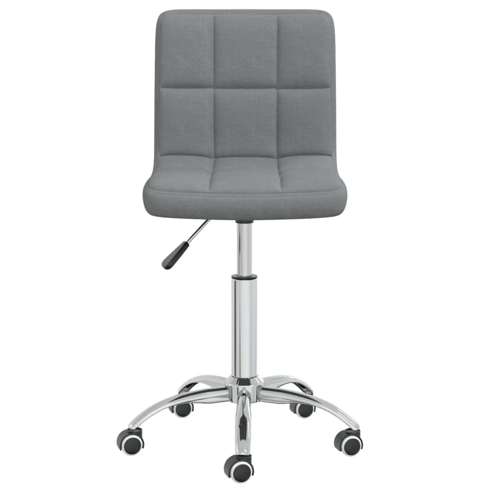 vidaXL Swivel Dining Chair Light Grey Fabric