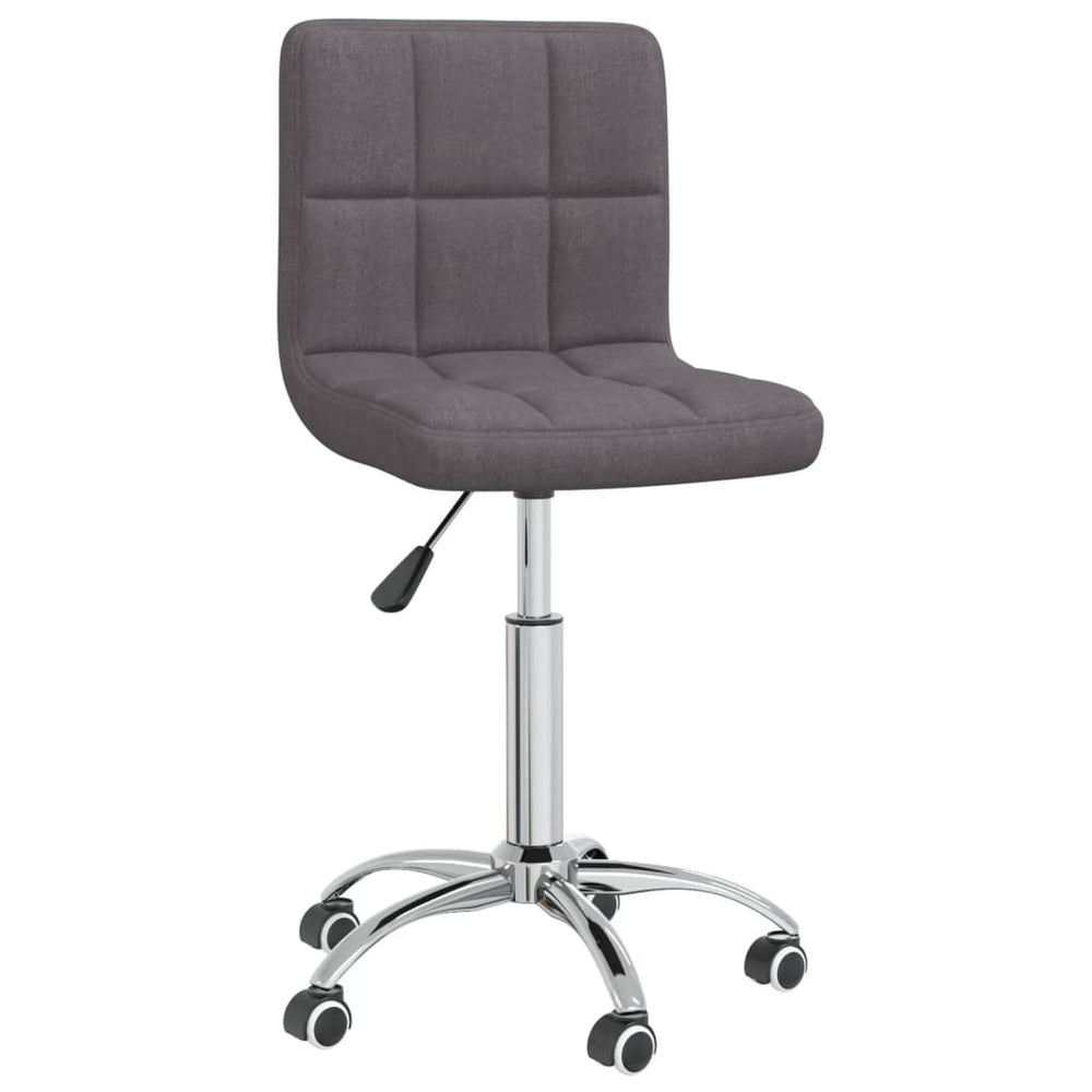 vidaXL Swivel Dining Chair Taupe Fabric