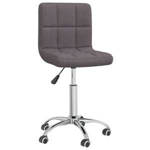 vidaXL Swivel Dining Chair Taupe Fabric
