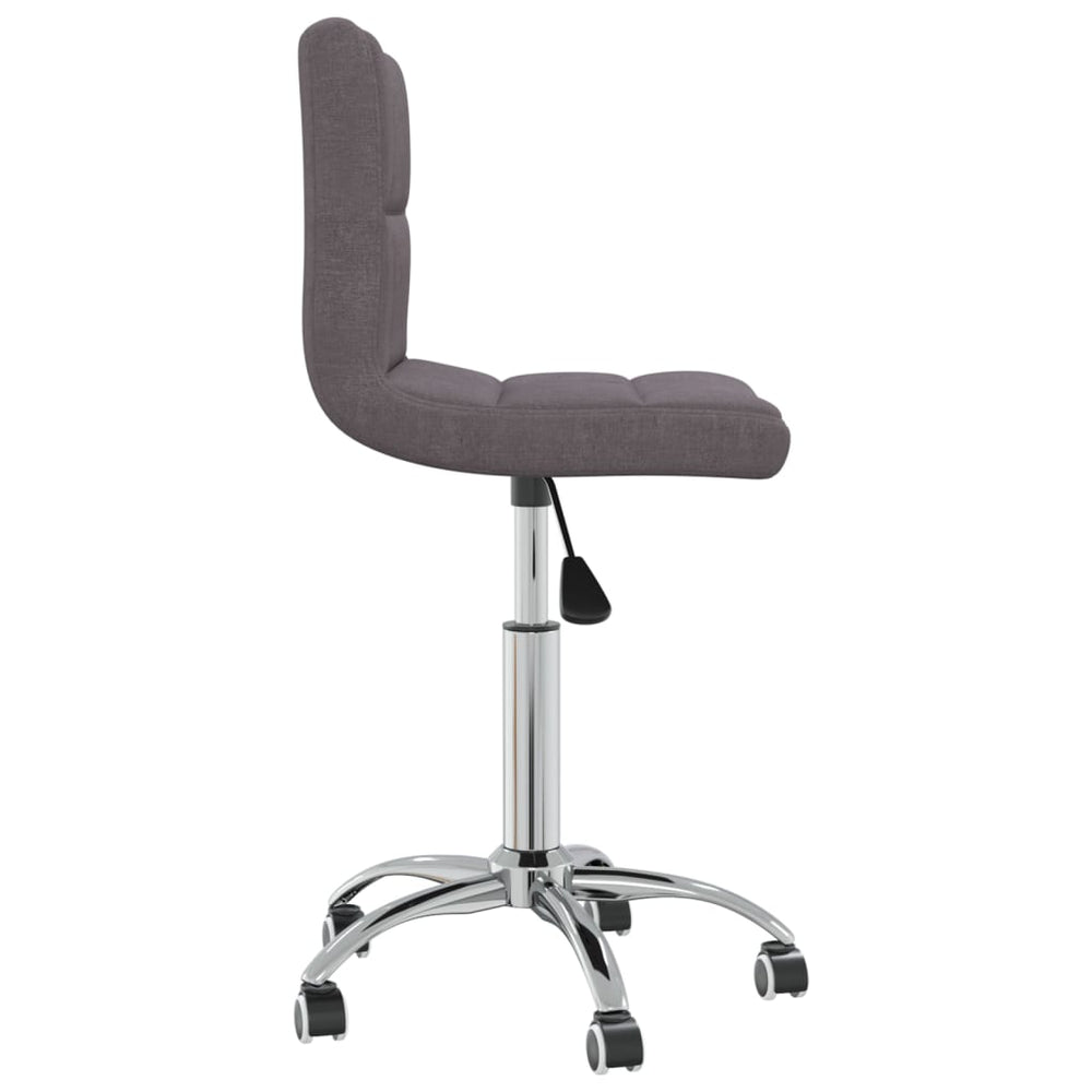 vidaXL Swivel Dining Chair Taupe Fabric