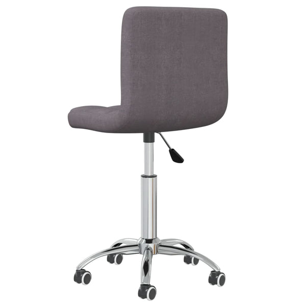 vidaXL Swivel Dining Chair Taupe Fabric