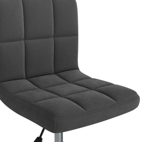 vidaXL Swivel Dining Chair Black Velvet