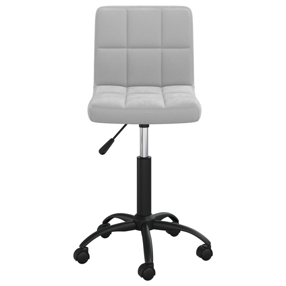 vidaXL Swivel Dining Chair Light Grey Velvet