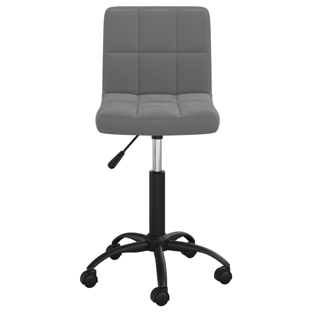vidaXL Swivel Dining Chair Dark Grey Velvet