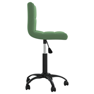 vidaXL Swivel Dining Chair Dark Green Velvet