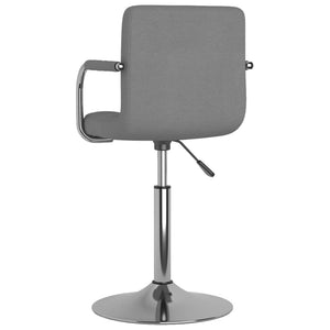 vidaXL Dining Chair Light Grey Fabric