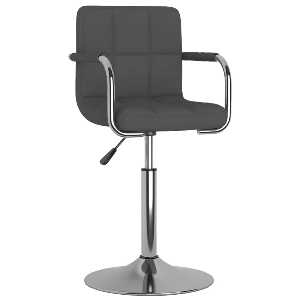 vidaXL Dining Chair Dark Gray Fabric