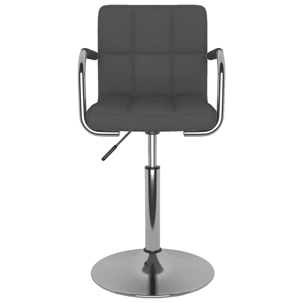 vidaXL Dining Chair Dark Gray Fabric