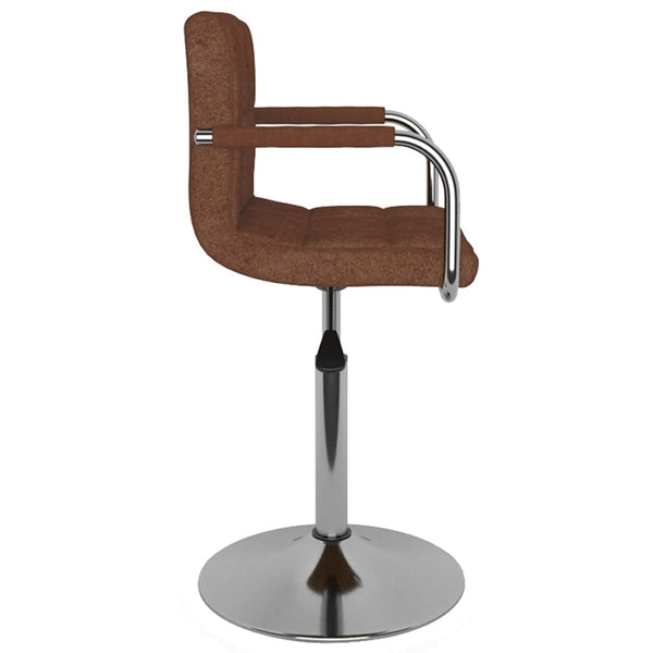 vidaXL Dining Chair Brown Fabric