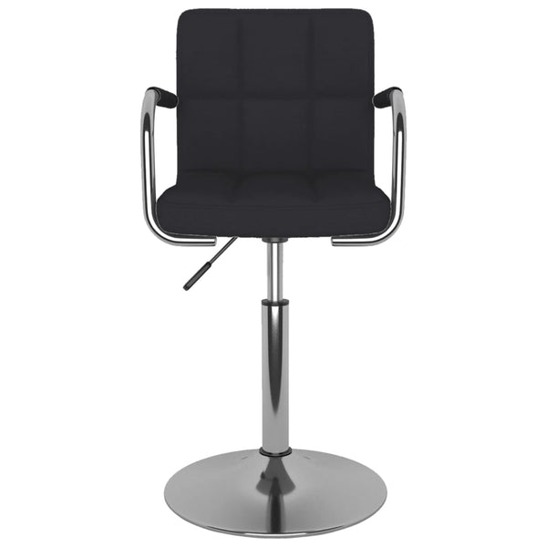vidaXL Dining Chair Black Fabric