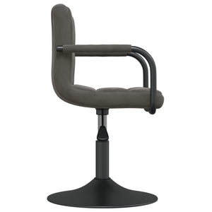 vidaXL Dining Chairs 4 pcs. Swivel Dark Gray Velvet