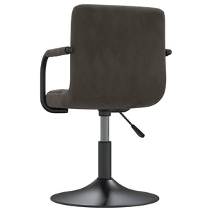 vidaXL Dining Chairs 6 pcs Swivel Dark Grey Velvet