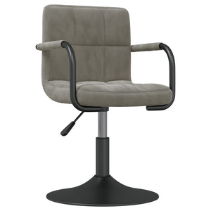 vidaXL Dining Chair Light Grey Velvet