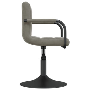 vidaXL Dining Chair Light Grey Velvet