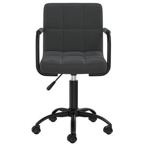 vidaXL Dining Chairs 4 pcs Swivel Black Velvet