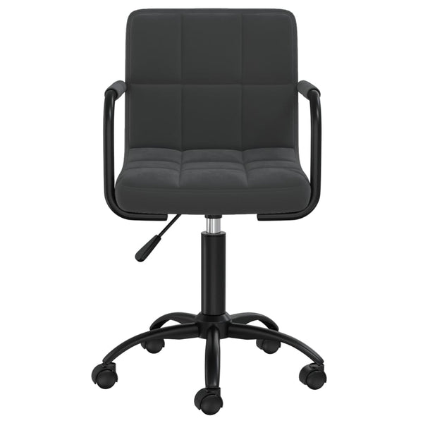 vidaXL Dining Chairs 4 pcs Swivel Black Velvet