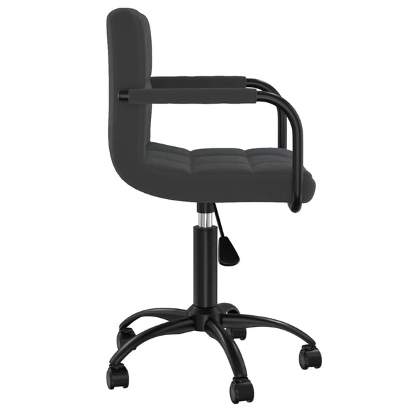 vidaXL Dining Chairs 4 pcs Swivel Black Velvet