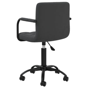 vidaXL Dining Chairs 4 pcs Swivel Black Velvet