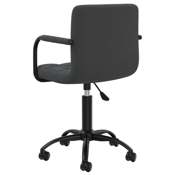vidaXL Dining Chairs 4 pcs Swivel Black Velvet