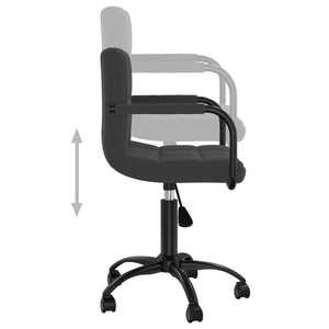 vidaXL Dining Chairs 4 pcs Swivel Black Velvet