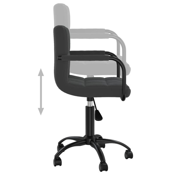 vidaXL Dining Chairs 4 pcs Swivel Black Velvet