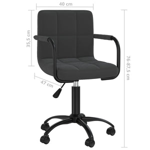 vidaXL Dining Chairs 4 pcs Swivel Black Velvet