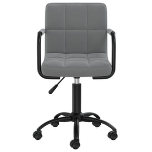vidaXL Dining Chairs 6 pcs Swivel Dark Grey Velvet