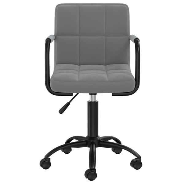 vidaXL Dining Chairs 6 pcs Swivel Dark Grey Velvet