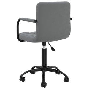 vidaXL Dining Chairs 6 pcs Swivel Dark Grey Velvet