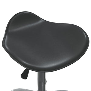 vidaXL Dining Chair Swivel Black Faux Leather