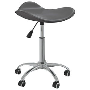 vidaXL Dining Chair Swivel Grey Faux Leather