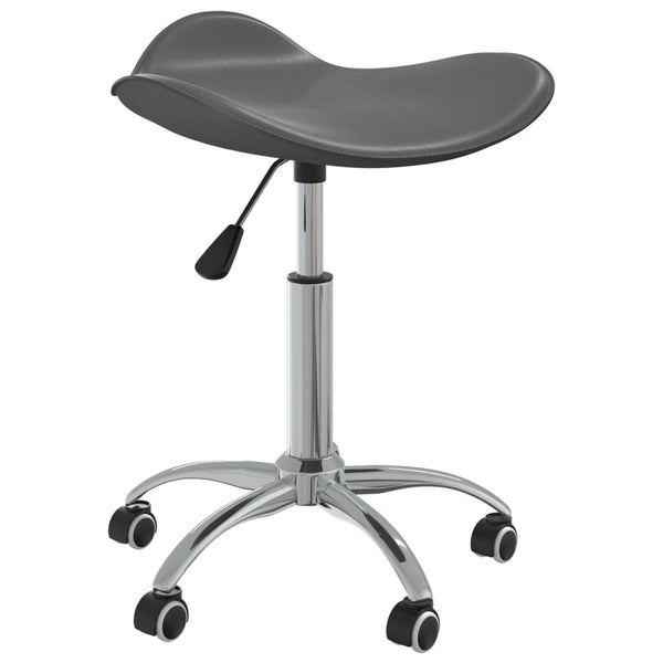 vidaXL Dining Chair Swivel Grey Faux Leather