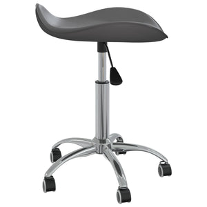 vidaXL Dining Chair Swivel Grey Faux Leather