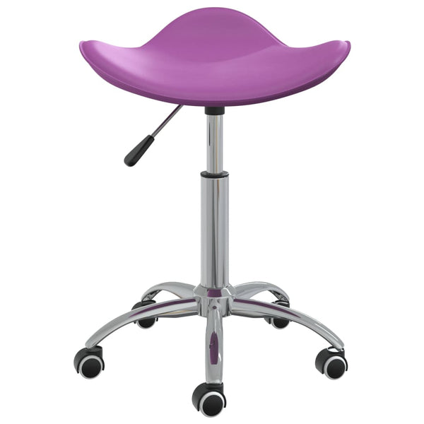 vidaXL Dining Chair Swivel Purple Faux Leather