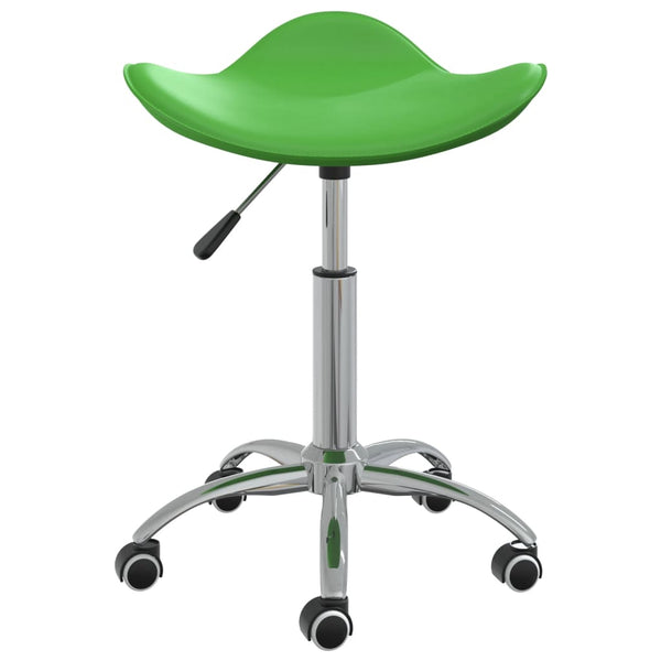 vidaXL Dining Chair Swivel Green Faux Leather