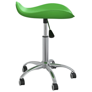 vidaXL Dining Chair Swivel Green Faux Leather