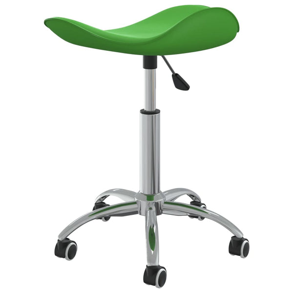 vidaXL Dining Chair Swivel Green Faux Leather
