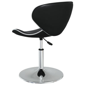 vidaXL Dining Chairs 4 pcs Black Faux Leather
