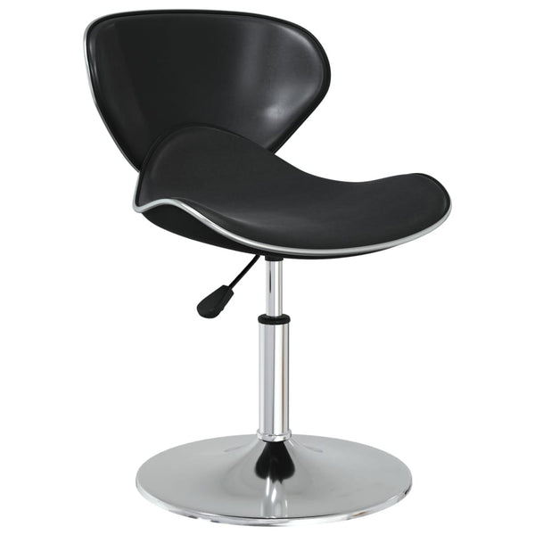 vidaXL Dining Chairs 6 pcs Black Faux Leather