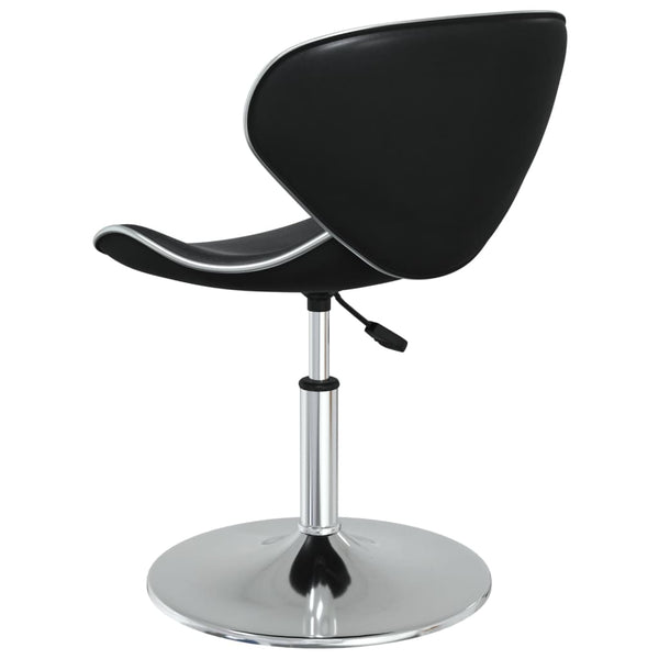 vidaXL Dining Chairs 6 pcs Black Faux Leather