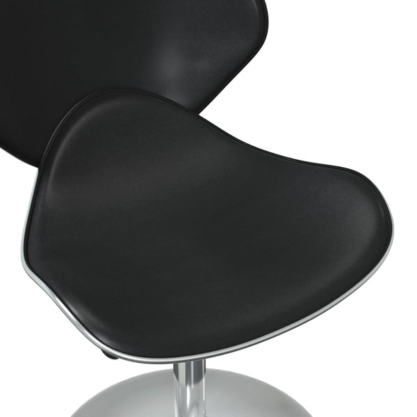 vidaXL Dining Chairs 6 pcs Black Faux Leather